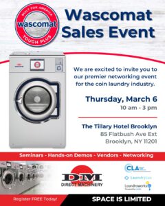 Wascomat Commercial Washer Sales Event in Brooklyn NY